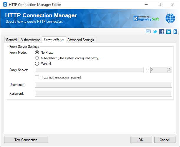 SSIS HTTP connection - Proxy Settings